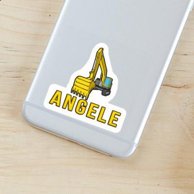 Angele Sticker Excavator Notebook Image