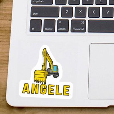 Angele Sticker Excavator Notebook Image