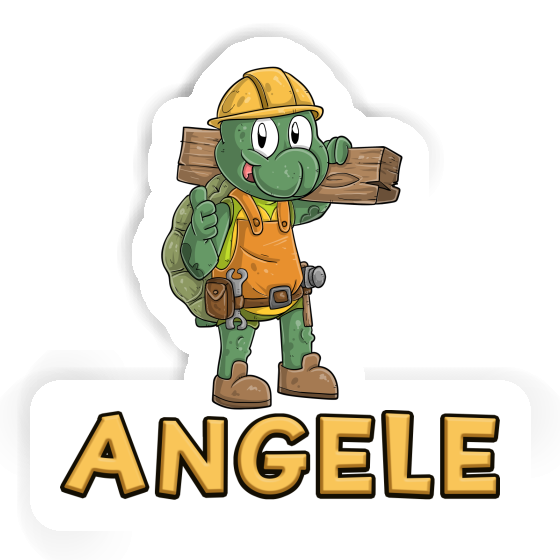 Construction worker Sticker Angele Gift package Image