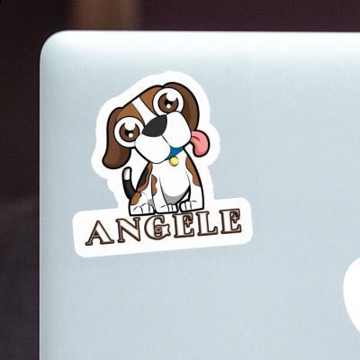 Aufkleber Angele Beagle Laptop Image