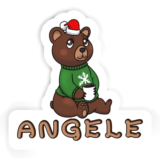 Christmas Bear Sticker Angele Gift package Image