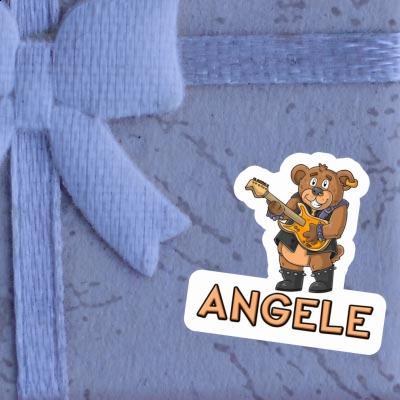 Sticker Angele Guitarist Notebook Image