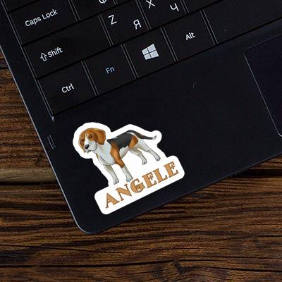 Sticker Angele Beagle Hund Image