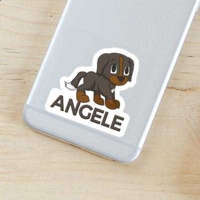 Angele Sticker Mountain Dog Laptop Image