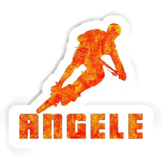 Sticker Angele Biker Notebook Image