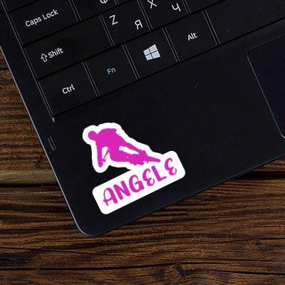 Angele Sticker Biker Laptop Image