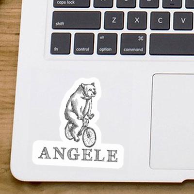 Bicycle rider Sticker Angele Laptop Image