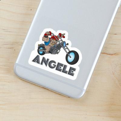 Angele Autocollant Biker Notebook Image