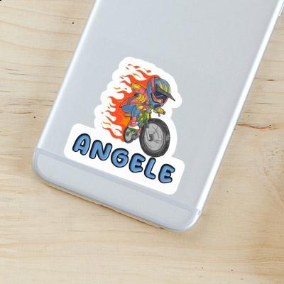 Freeride Biker Sticker Angele Image