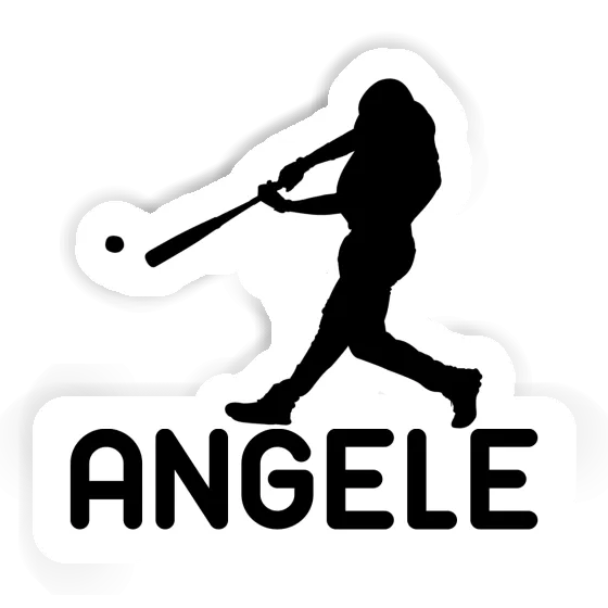 Baseball Player Sticker Angele Notebook Image