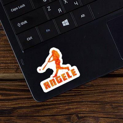 Angele Sticker Baseball Player Image