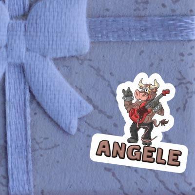 Sticker Angele Guitarist Image