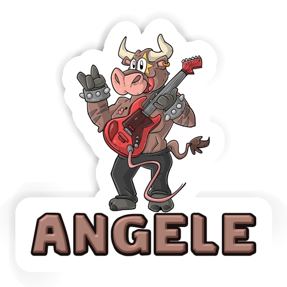 Sticker Angele Guitarist Laptop Image