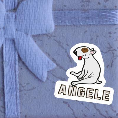 Angele Autocollant Bull Terrier Notebook Image