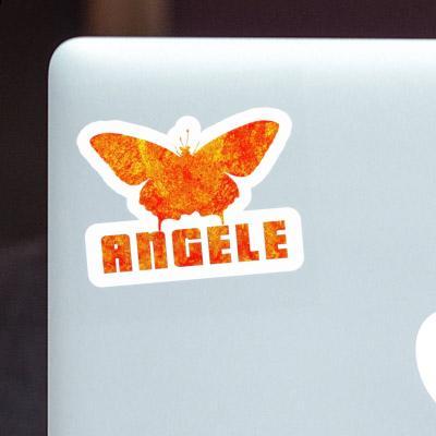 Aufkleber Angele Schmetterling Laptop Image