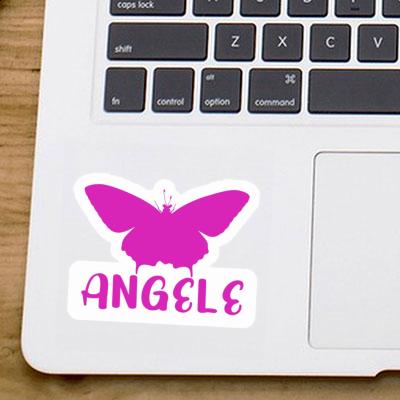 Angele Autocollant Papillon Laptop Image