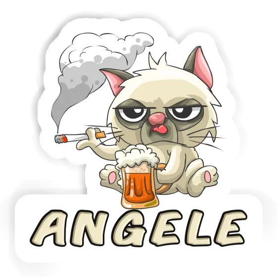 Aufkleber Bad Cat Angele Image