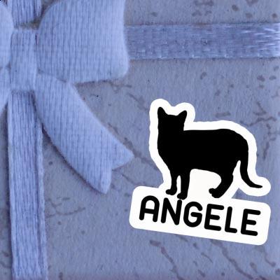 Sticker Katze Angele Notebook Image