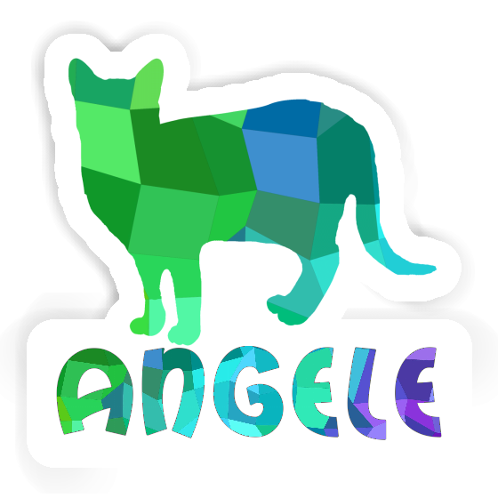 Sticker Angele Cat Laptop Image