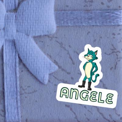 Autocollant Angele Chat Notebook Image