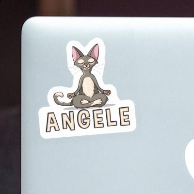 Sticker Yoga Angele Notebook Image