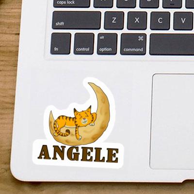 Sleeping Cat Sticker Angele Image