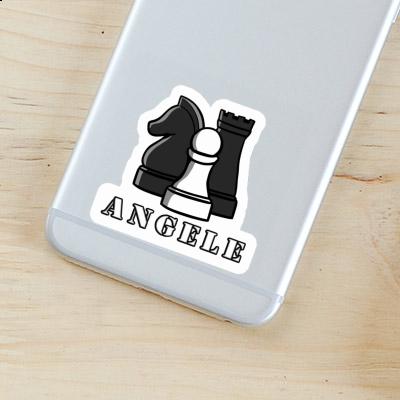 Angele Aufkleber Schachfigur Notebook Image