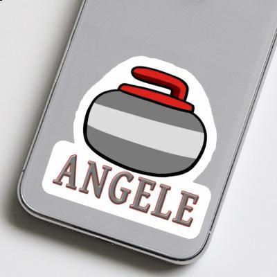 Curling Stone Sticker Angele Gift package Image