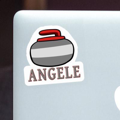 Curling Stone Sticker Angele Gift package Image