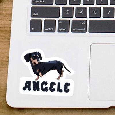 Sticker Dackel Angele Notebook Image