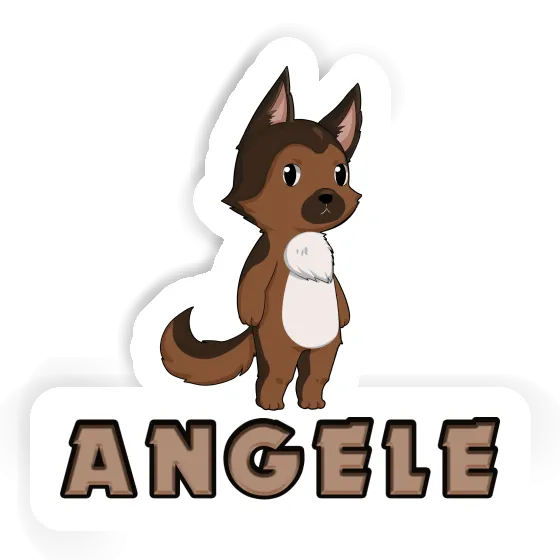 Sticker German Sheperd Angele Laptop Image