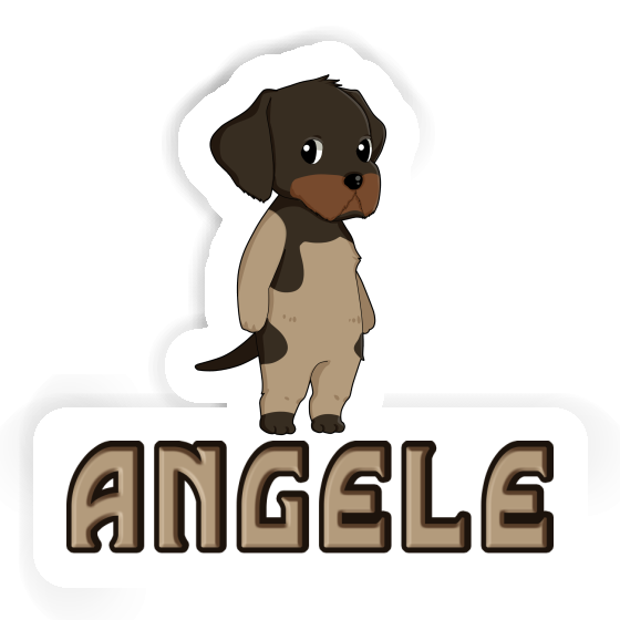 Sticker Angele German Wirehaired Pointer Image