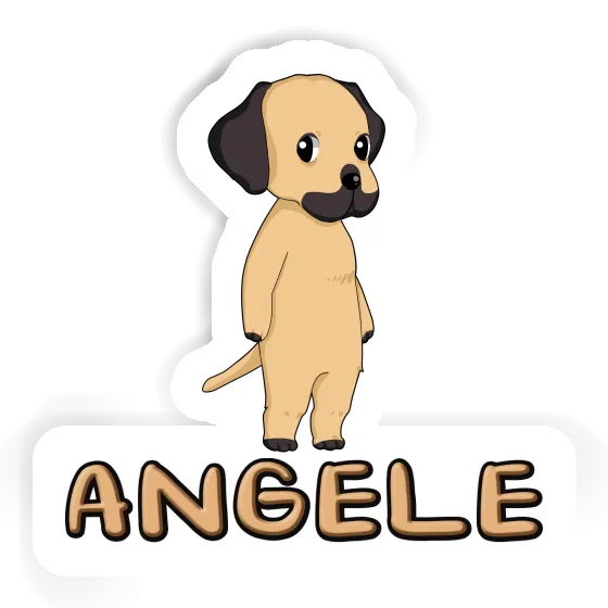 Aufkleber Angele Rhodesian Ridgeback Laptop Image