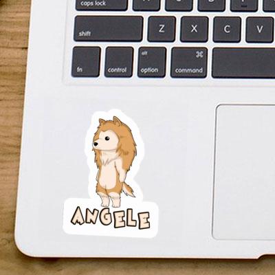 Sticker Collie Angele Notebook Image