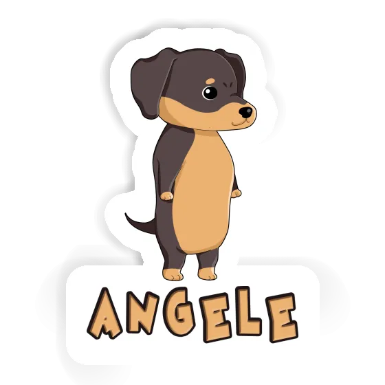 Sticker Angele Dachshund Laptop Image