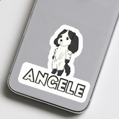 Aufkleber English Cocker Spaniel Angele Laptop Image