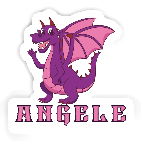 Angele Autocollant Dragon mère Laptop Image