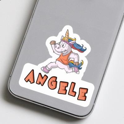 Angele Sticker Runner Notebook Image