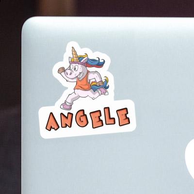 Angele Sticker Runner Laptop Image