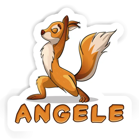 Squirrel Sticker Angele Laptop Image