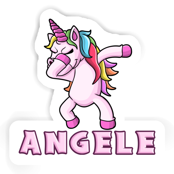 Sticker Unicorn Angele Laptop Image