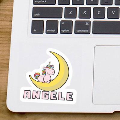 Sticker Einhorn Angele Notebook Image