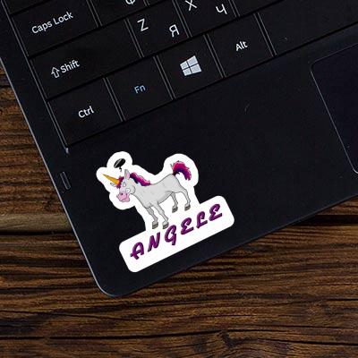 Sticker Angry Unicorn Angele Notebook Image