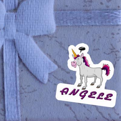 Aufkleber Angele Einhorn Gift package Image