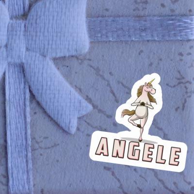 Yoga-Einhorn Aufkleber Angele Gift package Image