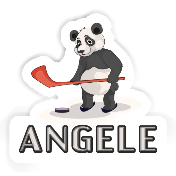 Angele Sticker Ice Hockey Panda Image