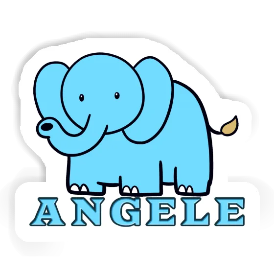 Angele Autocollant Éléphant Image