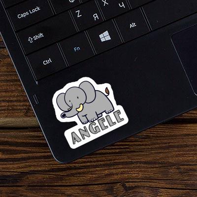 Elephant Sticker Angele Image