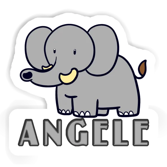 Elephant Sticker Angele Notebook Image