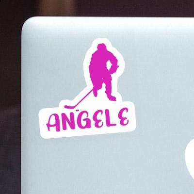 Hockey Player Sticker Angele Image